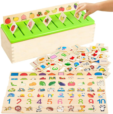 SortSmart | Aprender y jugar - Juego de clasificación Montessori y rompecabezas apilable para niños
